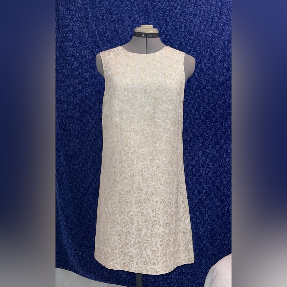 Limited cream & gold A-line shift